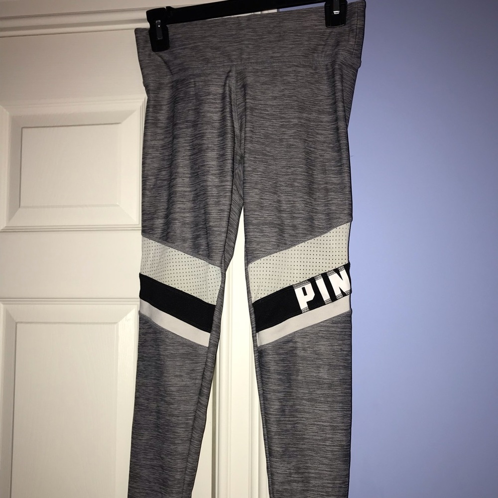 Gray leggings from PINK